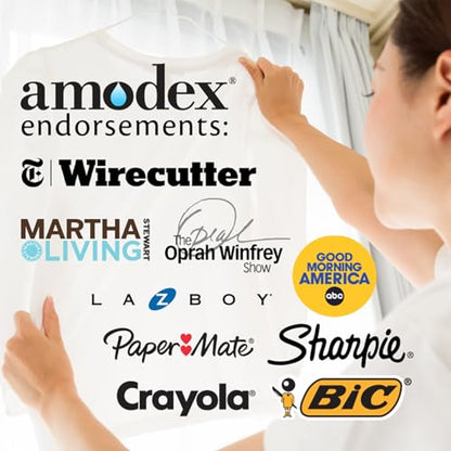 Amodex Ink & Stain Kit with Stain Remover Brushes, Removes Ink, Sharpie, Grease, Food and More, Safe and Effective on Clothes, Leather and Skin, Includes 1 Bottle and 2 Brushes - style: Stain Remover Brush Kit