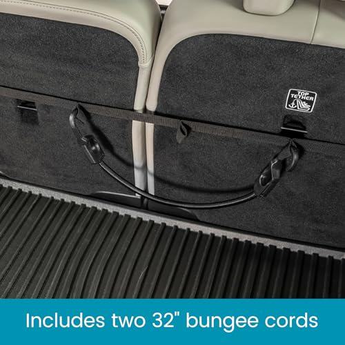High Road Trunk Organizer Cargo Strap with Bungee Cords and Carabiners for SUVs, Hatchbacks and Vans