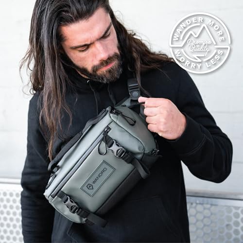 WANDRD ROGUE V1 6L Sling: Compact Camera Sling and Crossbody Bag with Fast Access, 3-Way Carry– Lightweight Everyday Bag Great for Travel, Photography, and Daily Use (Wasatch Green) - color: Wasatch Green, style: 6l
