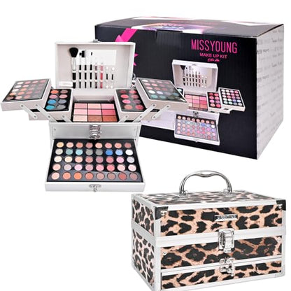 RoseFlower Make up Set All-in-One Professional Makeup Kit Eyeshadow Palette Gift Set Makeup Essential Starter Kit Blush Face Make-up palette Highly Pigmented Cosmetic Bundle