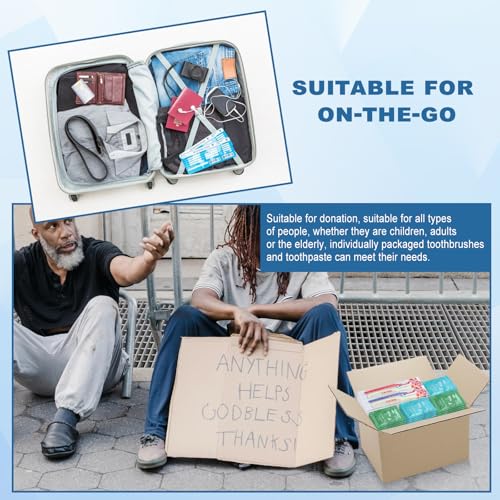 Bulk Hygiene Kits for Homeless,Disposable Toothbrushes with Toothpaste and Comb for Homeless Individually Wrapped，Basic Toiletry Kits Travel Size Shampoo And Body Wash For Hotel,Air Bnb Charity(20) - size: 1 Count (Pack of 20)