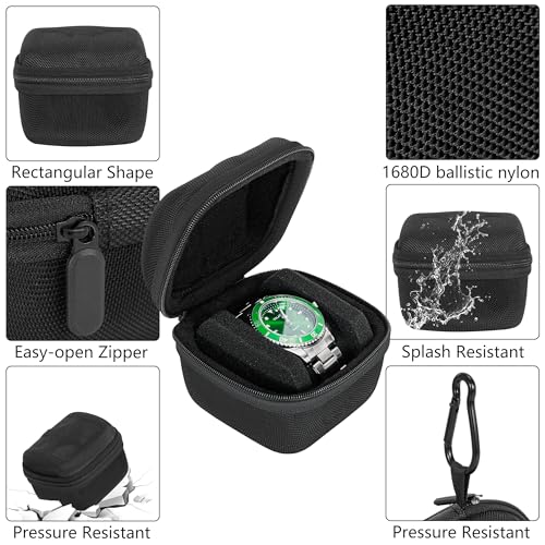 1 slots watch storage box, portable hard watch travel box, watch storage display storage box, padded watch portable box for watches - size: 1 Slot