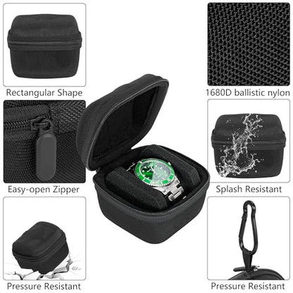 1 slots watch storage box, portable hard watch travel box, watch storage display storage box, padded watch portable box for watches - size: 1 Slot