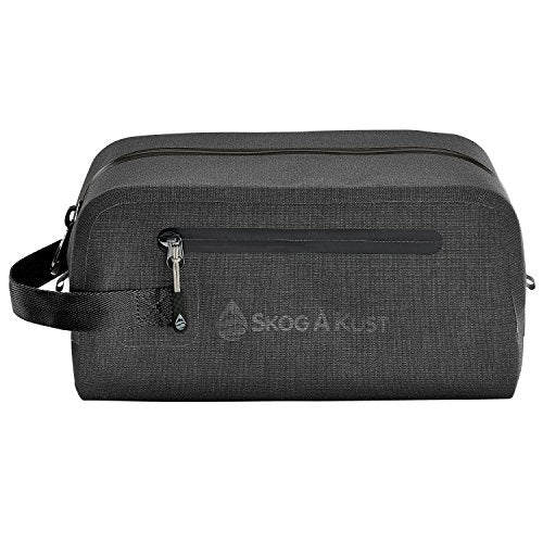 Skog Å Kust DoppSåk Waterproof & Leak-Proof Travel Toiletry Bag | Large, Black - color: Black, size: Large