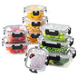 HOMBERKING 18 Piece Glass Food Storage Containers with Lids, Glass Meal Prep Containers, Airtight Lunch Bento Boxes, BPA-Free & Leak Proof, Oven, Freezer and Dishwasher Safe (9 lids & 9 Containers) - color: Black