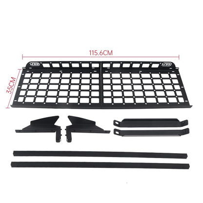 HIGH FLYING for Toyota RAV4 2019-2025 Car Accessories Modular Storage Molle Panel Cargo Shelf Organizer Luggage Carrier Rack Aluminum Alloy (with Conjoined Cross Bar) - size: 2019-2025 with Conjoined Cross Bar
