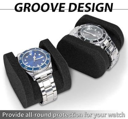 8 slots watch storage box, portable hard watch travel box, watch storage display storage box, padded watch portable box for watches - size: 8 Slots