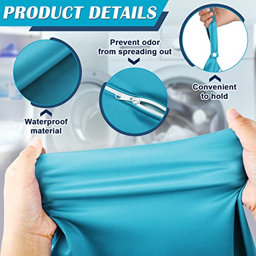 Shappy 2 Pack Large Travel Laundry Bags, Large Wet Dry Waterproof Dirty Clothes Bag for Suitcase, Swimsuit Beach Gym College Dorm Wet Bag(Solid Green Pink) - style: Solid Green Pink