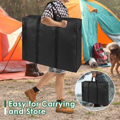 Folding Table Storage Bag, Portable Carry Table Bag for 4FT Folding Picnic/Camp Tables, Waterproof Folding Table Cover with Handles(bag only)- 26" D x 25" W x 5" H - size: 4FT Folding Table Bag