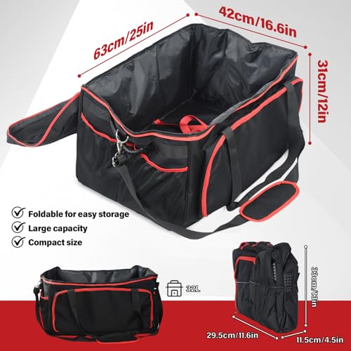 OTraki Grill Carry Case Compatible with Char-Broil Grill2Go X200, Portable Grill Storage Carry Bag, Cover Bag with Multi Storage Pockets for Outdoor Grill Tools & Accessories (Bag Only)
