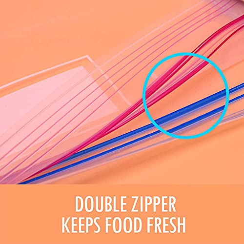Multi-Variety Pack Slider & Seal Top Zipper Food Storage Bags, 270 Count, Featuring 2 Gallon Size, Zero BPA & Microwave-Safe (8 Boxes, 8 Sizes) - size: VARIETY 2