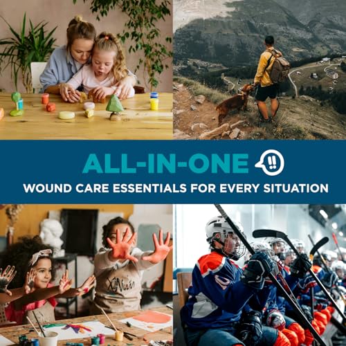 Be Smart Get Prepared 110 pc First Aid Kit: Clean, Treat, Protect Minor Cuts, Home, Office, Car, School, Business, Travel, Emergency, Outdoor, Camping & Sports, FSA/HSA (Packaging may vary) - size: 1 Count (Pack of 1)