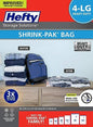 Hefty Vacuum Bags for Clothes 4 Pack, Space Saving Large Vacuum Storage Bags (34 X 22 Inches) Compression Seal for Bedding, Travel Pump Included (4 Large Heavy Duty) - size: 4 Large