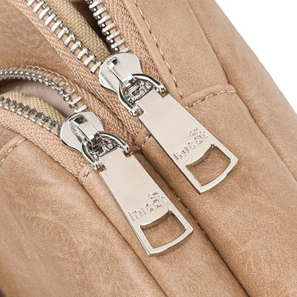 INICAT Anti Theft Crossbody Bags for Women Travel Small Sling Bag Fanny Packs Cross Body Purses Everyday - color: Classic Khaki, size: Large
