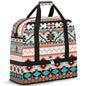 Travel Duffle Bags With Shoes Compartment for Women Men Aztec Western Ethnic Geometric Lightweigh Sports Tote Gym Bag Foldable Canvas Weekender Overnight Carry On Luggage Handle Bag - color: A04:Aztec Western