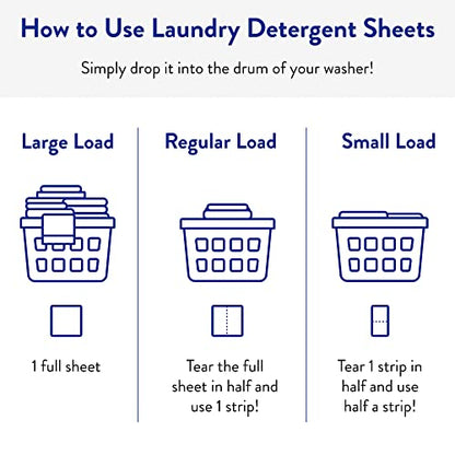 The Clean People Laundry Detergent Sheets - Laundry Soap - Ultra Concentrated, Recyclable Packaging, Stain Fighting - Fresh Scent, 32 Pack - size: 32 Count