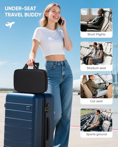 Gel Memory Foam Cushion for Office Chairs and Car Travel | Cooling Gel Layer, Foldable Portable, Non-Slip Bottom, For Office Chair, Car Seat, Travel