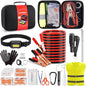 Car Roadside Emergency Kit, Portable Car Safety Kit Car Kits for Emergency, Black - color: Black