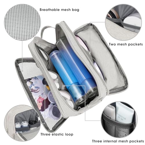 Toiletry Bag for Men Hanging Dopp Kit Water Resistant Shaving Bag Small Toiletry Bag for Traveling (Denim Pure Beige) - color: Denim Pure Beige
