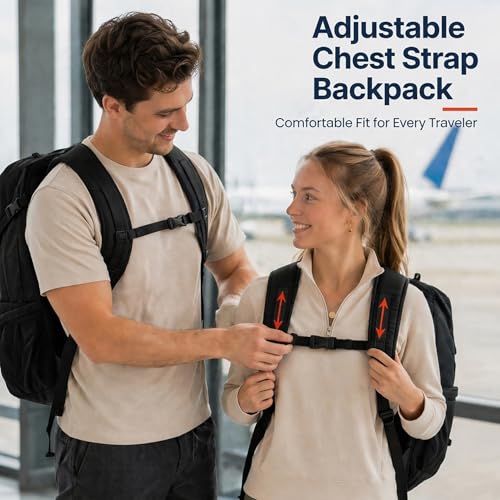 Vancropak Carry On Backpack, 40L Expandable Extra Large Travel Backpack, Flight Approved Water Resistant Luggage Suitcase Daypack, Lightweight College Business Weekender Bag for Men & Women, Black - color: A-black, size: X-Large