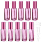 Segbeauty 10 Packs Glass Perfume Bottles - 10ML Empty Refillable Travel Atomizer, Small Spray Bottle With Fine Mist Sprayer, Portable Scent Pump for Fragrance Samples - color: Purple, style: Mini Bottle Set