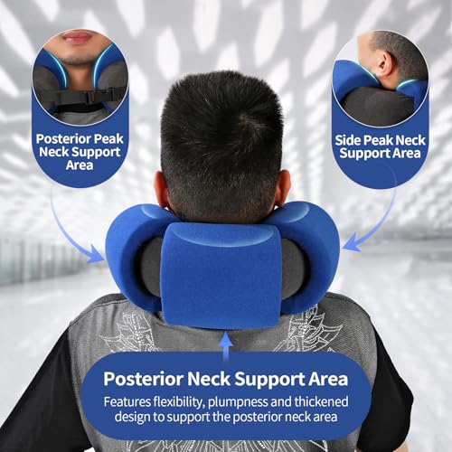 3-Ring Memory Foam Travel Neck Pillow It has obtained a Patent. The Three Rings can be movably Adjusted to Provide Flexible Support for The Neck, Head, and Other Areas.Blue - color: Blue