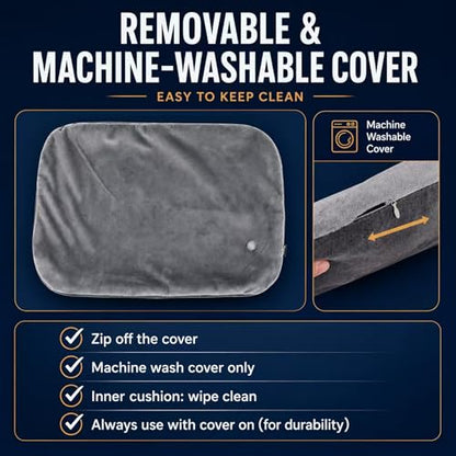 Inflatable Stadium Seat Cushion for Bleachers, Portable Air Pad that Packs Small, Breathable Top & Non-Slip Bottom, Removable Washable Cover for Sports Games, Concerts & Outdoor Events
