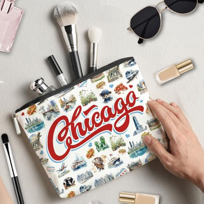 Seattle Italy Chicago New York Las Vegas Paris Gifts for Women Canvas Tote Bag Mother's Day Gifts for Women - color: Chicago