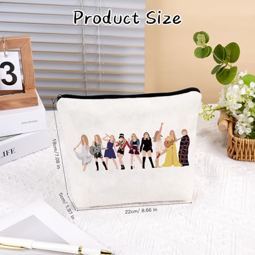 Frerdui Music Lover Makeup Bag Gifts for Women, Singer Makeup Bags, Singer Merch Cosmetic Bag for Next Era, Gift for Women Friends Birthday Mother's Day Nurse Graduation Gift for Her Music Lovers - style: Star Bag