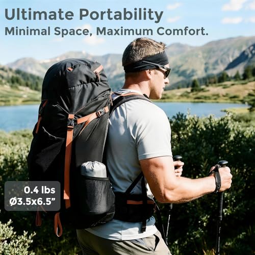 Portable Self-Inflating Stadium Seat Cushion, Memory Foam Sit Pad, Lightweight Travel Seat Pad for Bleachers, Camping, Hiking, Office Chair & Airplane - 16x13 inches Gray