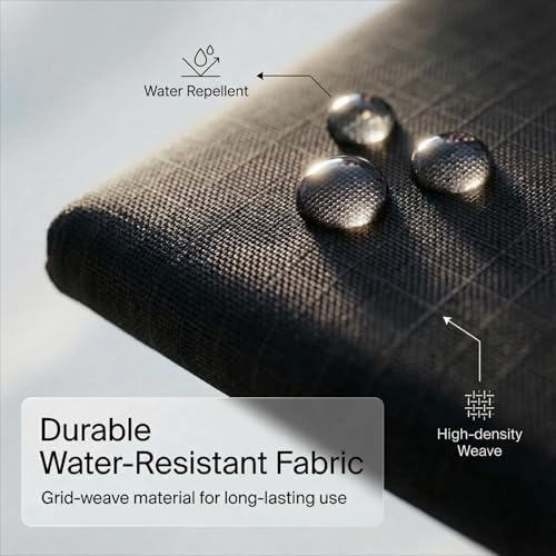 LIGHT FOLD Ultra Slim Tri-Fold Wallet with RFID Blocking, Lightweight Minimalist Men’s Wallet with Elastic Band, Waterproof Durable Nylon Fabric, Slim Front Pocket Card Holder Fits 12 Cards & Cash - color: Dark Brown