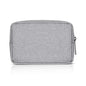 Universal Electronics/Accessories Soft Carrying Case Bag, Durable & Light-weight,Suitable for Out-going, Business, Travel and Cosmetics Kit (Small-Gray) - color: Small-Gray