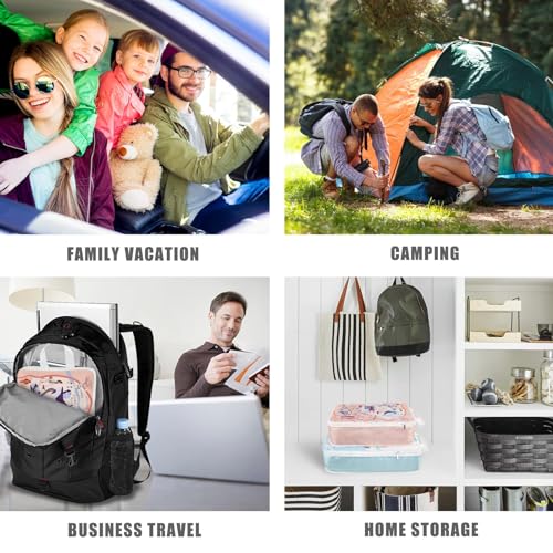 6 Set Compression Packing Cubes Compressed Storage Bags for Carry on Suitcases Packaging Luggage Bags Organizers for Travel