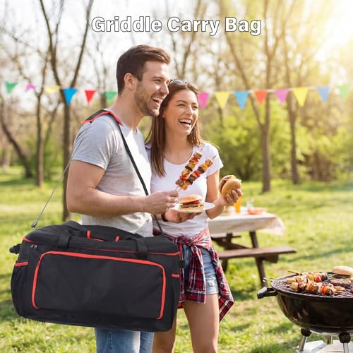 OTraki Grill Carry Case Compatible with Char-Broil Grill2Go X200, Portable Grill Storage Carry Bag, Cover Bag with Multi Storage Pockets for Outdoor Grill Tools & Accessories (Bag Only)