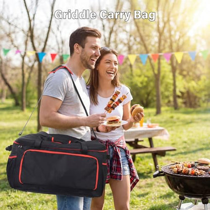 OTraki Grill Carry Case Compatible with Char-Broil Grill2Go X200, Portable Grill Storage Carry Bag, Cover Bag with Multi Storage Pockets for Outdoor Grill Tools & Accessories (Bag Only)