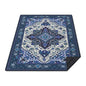 Supfitness Extra Large Picnic Blankets Waterproof Foldable (60"x 80") Beach Blanket Waterproof Sandproof,3-Layer Thicking Mat Outdoor Packable Camping Blanket - color: Boho-dark Blue, size: 60x80in