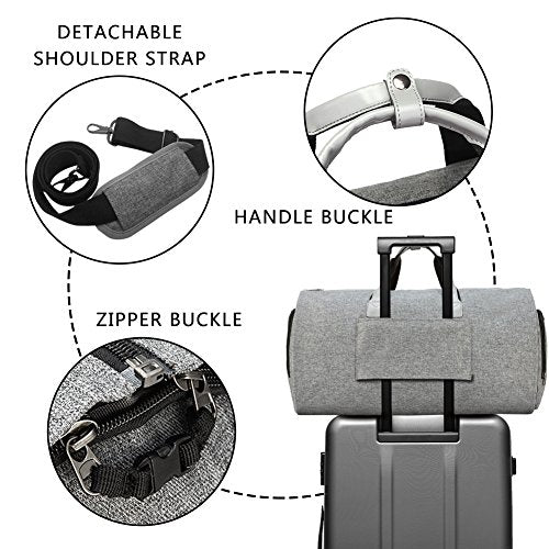 Modoker Convertible Garment Bag with Shoulder Strap, Carry on Garment Duffel Bag for Men Women - 2 in 1 Hanging Suitcase Suit Travel Bags, Grey - color: Ash Grey