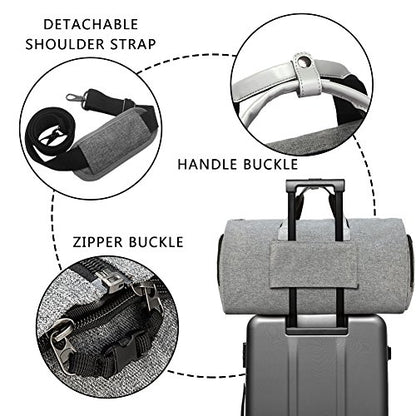 Modoker Convertible Garment Bag with Shoulder Strap, Carry on Garment Duffel Bag for Men Women - 2 in 1 Hanging Suitcase Suit Travel Bags, Grey - color: Ash Grey