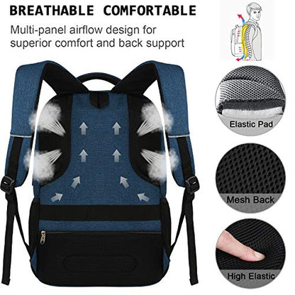 Volher Laptop Backpack,Business Travel Anti Theft Slim Durable Laptops Backpack,Water Resistant College Computer Bag for Women & Men Fits 15.6 Inch Laptop and Notebook - Blue - color: Blue, size: 15.6 Inch, style: Laptop