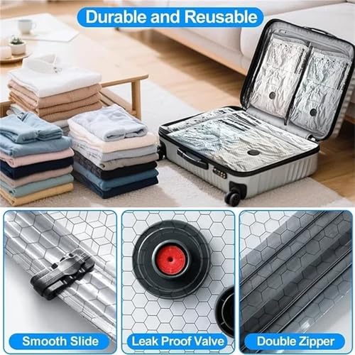 Rhona Travelvac Pro, Rhona Travel Vac Pro, Vacuum Storage Bags With Electric Pump For Travel, Space Saver Bags For Clothes, Blankets, Bedding, And Seasonal Home Organization(15 Bags + Pump) - color: 15 Bags + Pump