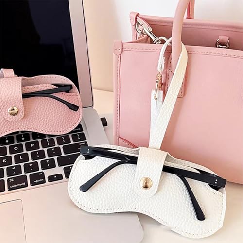 3 Pcs Leather Sunglasses Bag Glasses Storage Case Portable Eyeglass Case for Travel, Fashion Sunglasses Bag for Women Men Office Daily Use
