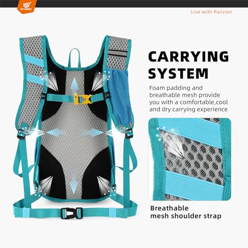 SKYSPER Small Hiking Backpack - 15L Travel Daypack Lightweight Bag Water Resistant Hiking Backpacks for Women Men(Blue) - color: Lantc15-blue, size: Small