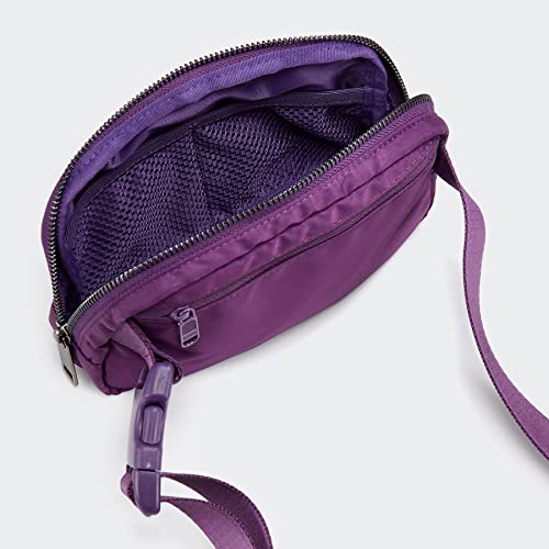 Pander Cross Body Fanny Pack for Women, Fashion Waist Packs, Crossbody Bags, Belt Bag with Adjustable Strap (Dahlia). - color: Dark Magenta