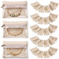 VLANDO 33 Pcs Travel Jewelry Case Velvet Jewelry Pouch with Zipper Clear Travel Jewelry Bag Jewelry Travel Organizer for Travel Business Trip Mother Day Mom Gifts for Mom Wife Women - color: A.33 PCS
