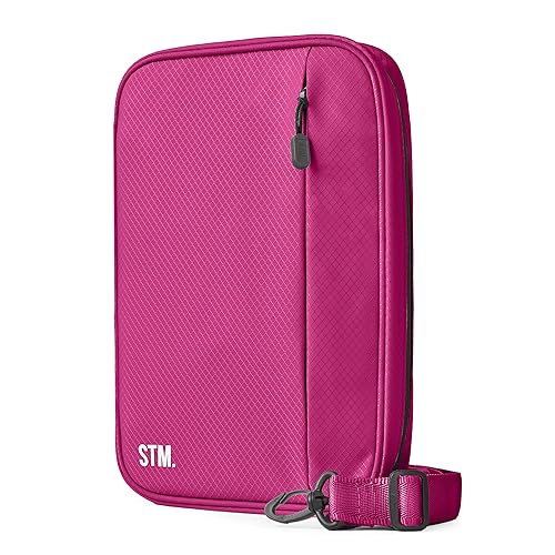 Scribbles That Matter - A5 Pencil Case Pouch + Journal Organizer - Large capacity Kawaii Pencil Pouch, Pen Case, Marker Case, Storage Journal Pouch Zippered Pocket Adjustable Shoulder Strap (7 x 10) - color: Burgundy, size: A5 (V2)
