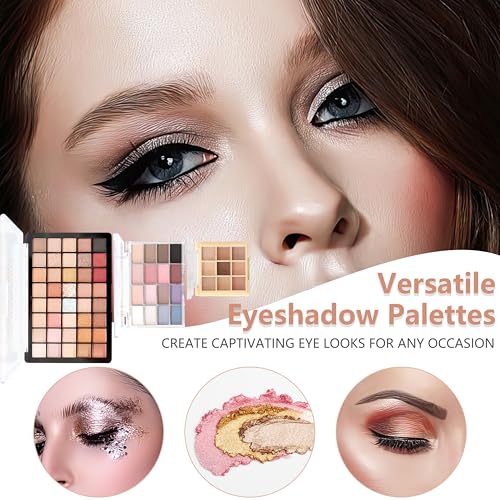 All-in-One Makeup Kit for Women & Teens | Full Face Makeup Set Including Foundation, Eyeshadow, Lipstick, Eyeliner & Brushes | Travel, Gift Box Bundle(40-Box) - color: 40-Box