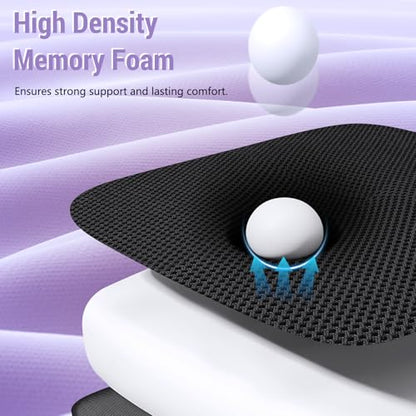 Car Seat Cushion and Lumbar Support Headrest Pillow Mesh Cover Memory Foam Ergonomic Car Cushion Back Neck Support Pillow Sciatica & Back & Tailbone Pain Relief Pillow Black - color: Mesh Cover Seat Cushion ＆ Lumbar Pillow ＆neck Pillow-black