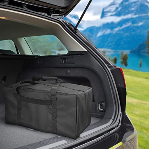 COOLBEBE 24" Sports Duffle Bag - 53L Travel Duffel Tote Bag with Upgrade Zipper Weekender Overnight, Sturdy & Water Resistant Camping duffle (2Pack Black) - size: 24” x 12” x 12” 2Pack