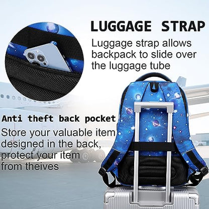 Volher Laptop Backpack,Business Travel Anti Theft Slim Durable Laptops Backpack,Water Resistant College Computer Bag for Women & Men Fits 15.6 Inch Laptop and Notebook-Dreamy Blue - color: Dreamy Blue, size: 15.6 Inch, style: Laptop