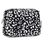 Narwey Small Cheetah Makeup Bag for Purse Mini Cosmetic Bag Travel Makeup Pouch Zipper Pouch Cute Make up Bags with Compartments for Women Girls (Black Leopard, Small) - color: Black Leopard, style: Small
